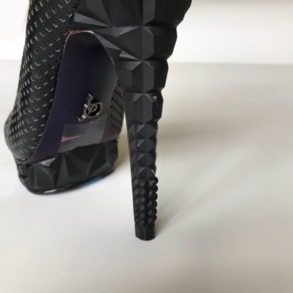 Rachel Roy statement faux leather heels - Picture 3 of 4